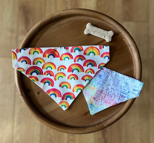 Balloon Pride / Reversible / Over-the-Collar / Pet Bandana / CLEARANCE