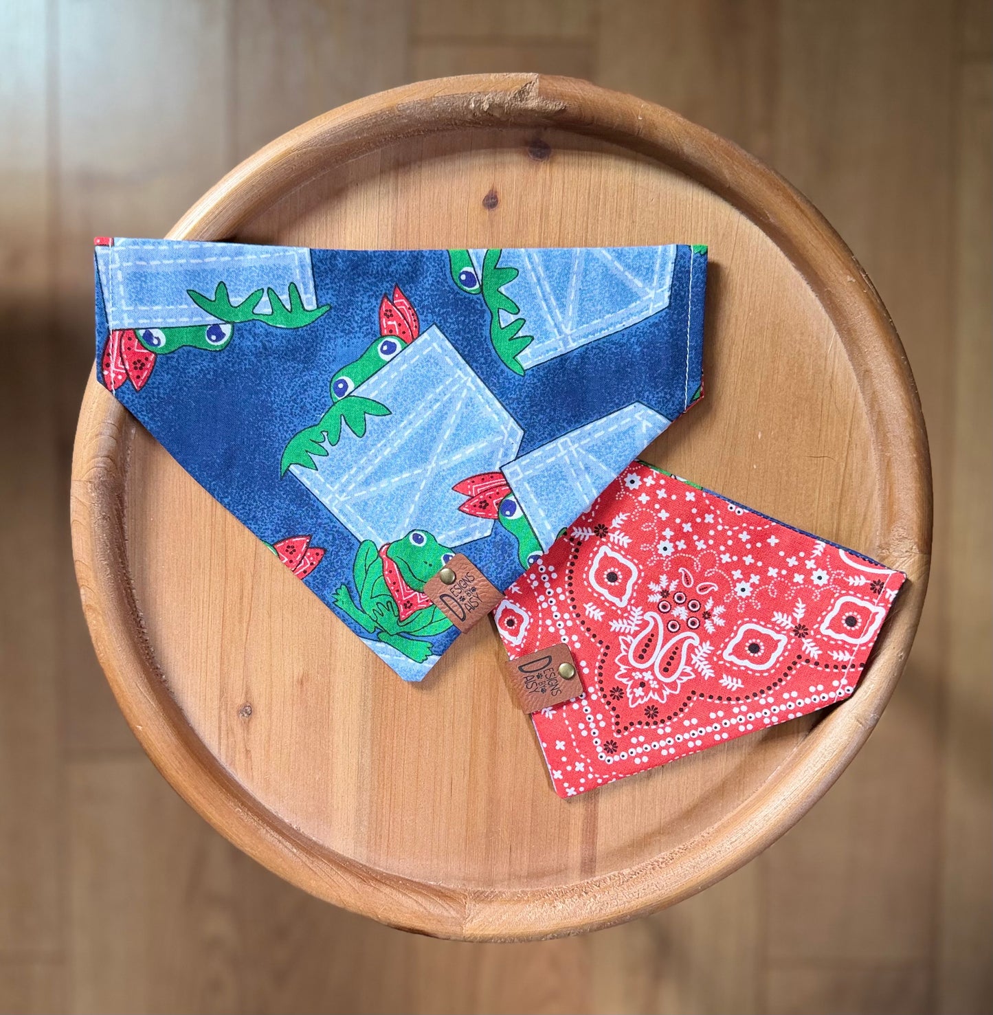 Bandit Bullfrog / LAST CHANCE / Reversible / Over-the-Collar / Pet Bandana / CLEARANCE
