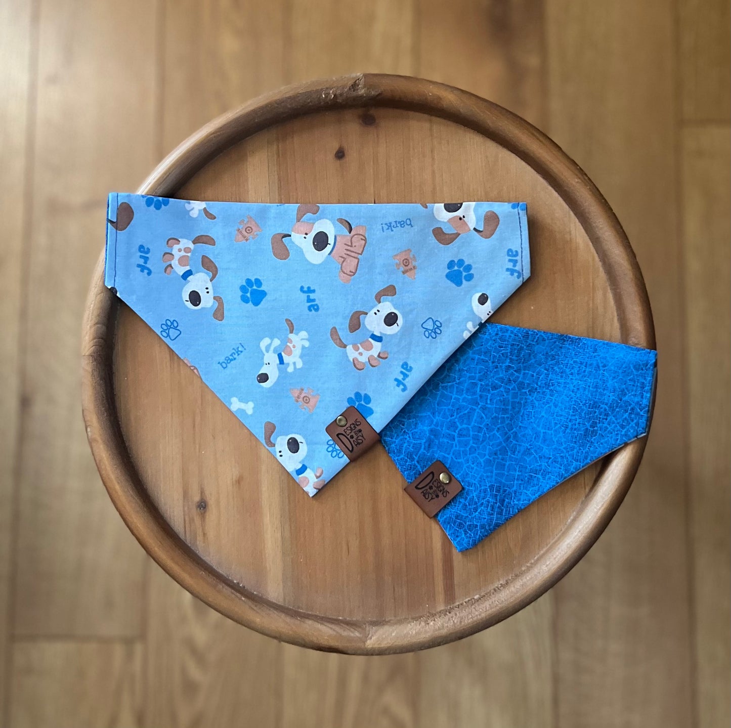 Barkin' Blue / Reversible / Over-the-Collar / Pet Bandana