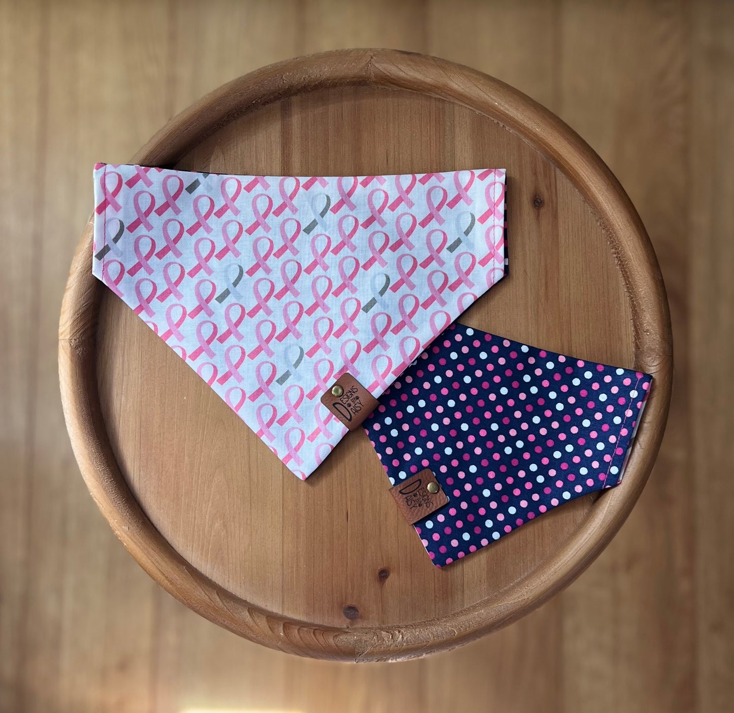 Breast Cancer Awareness / Reversible / Over-the-Collar / Pet Bandana