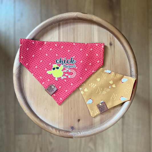 Chick Magnet / Reversible / Over-the-Collar / Pet Bandana