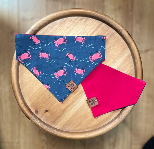 Crab Crawl / Reversible / Over-the-Collar / Pet Bandana