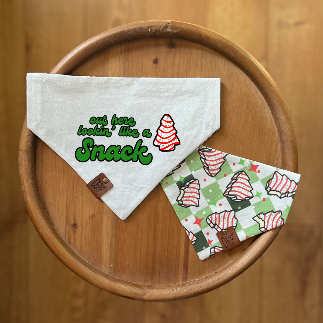 Lookin' Like a Snack / LAST CHANCE / Reversible / Over-the-Collar / Pet Bandana