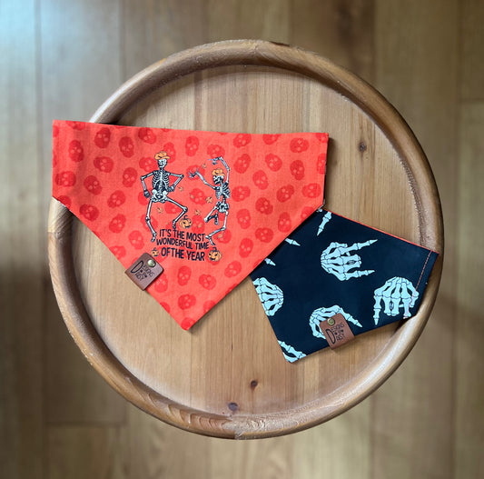 Spooky Season Time / Reversible / Over-the-Collar / Pet Bandana