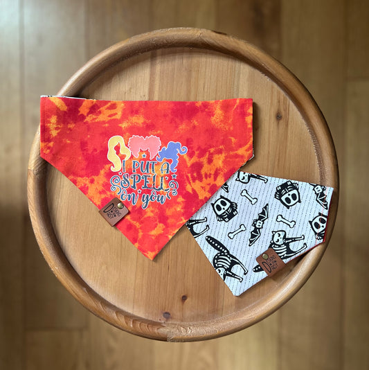 I Put a Spell On You / Reversible / Over-the-Collar / Pet Bandana / GLOW IN THE DARK