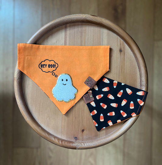 Hey Boo! / Reversible / Over-the-Collar / Pet Bandana