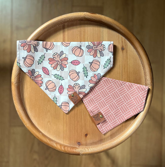 Gobble Gobble / Reversible / Over-the-Collar / Pet Bandana