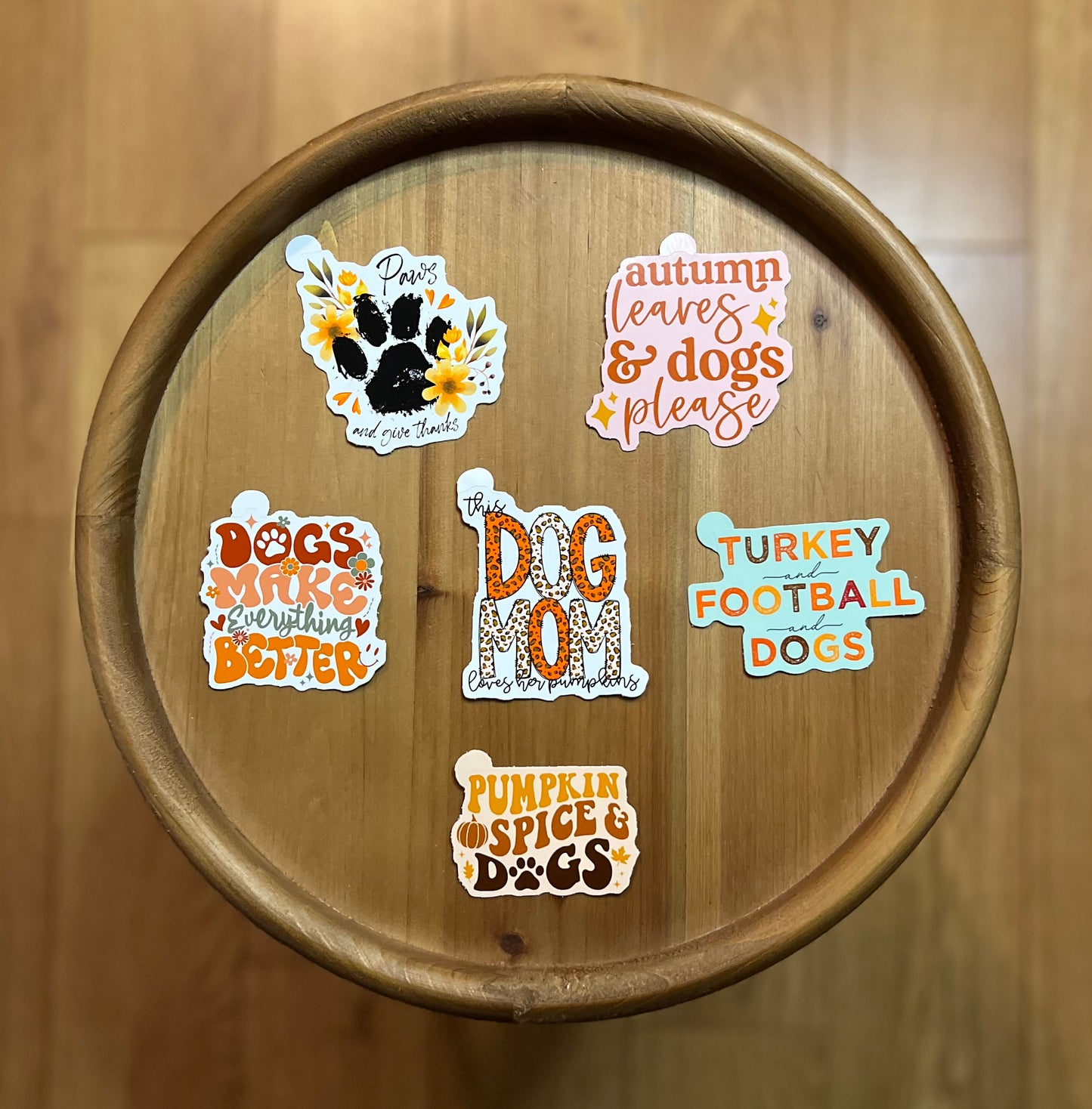 Dog Fall & Thanksgiving Sticker Pack