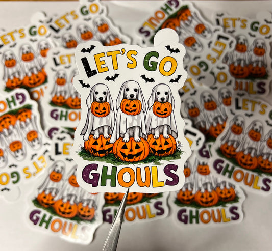 Let's Go Ghouls Vinyl Sticker