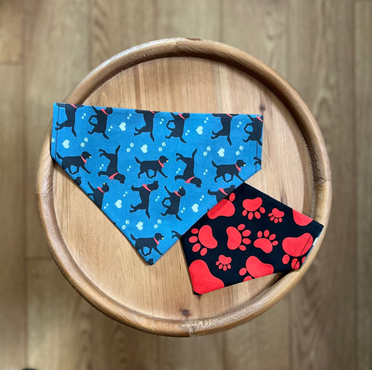 Lab Lover / Reversible / Over-the-Collar / Pet Bandana