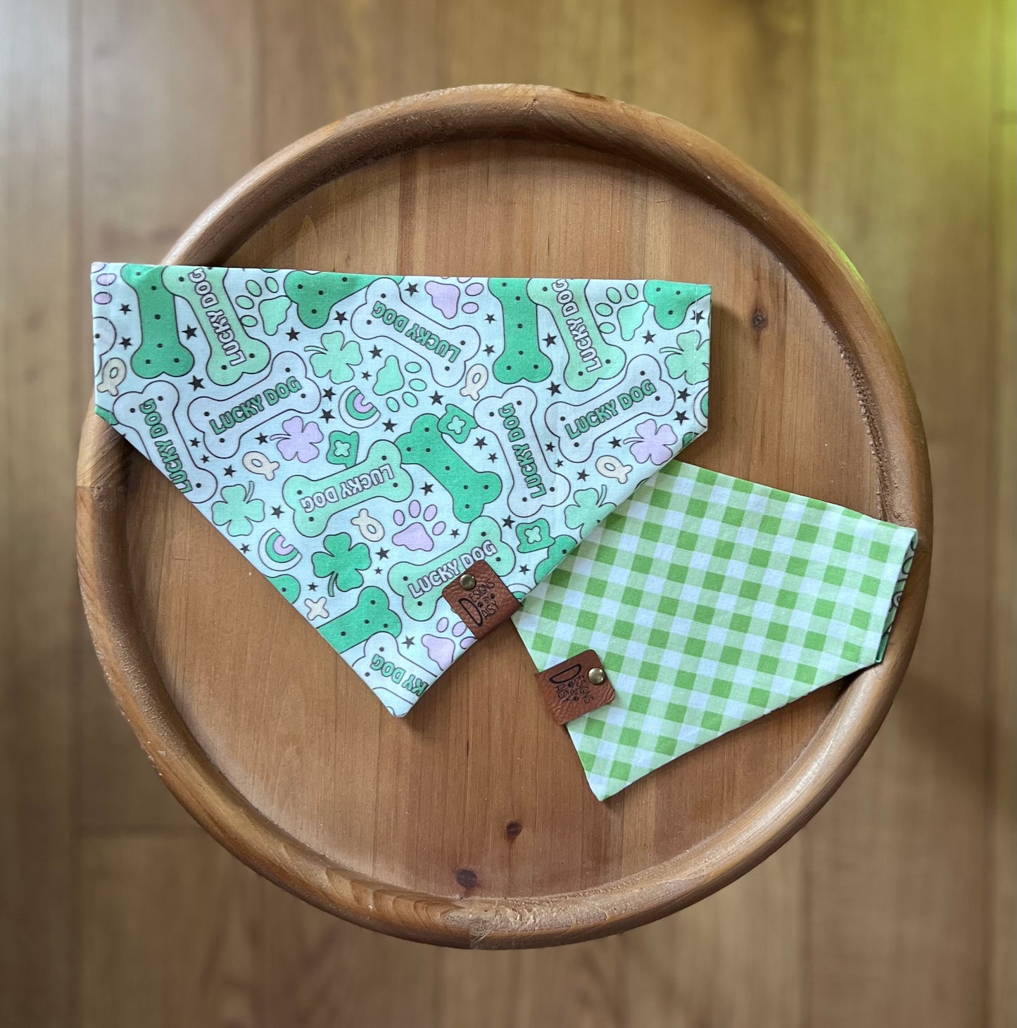 Lucky Dog / Reversible / Over-the-Collar / Pet Bandana