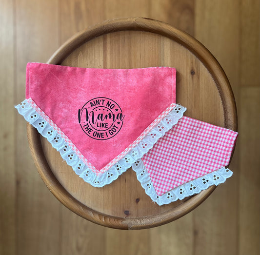 No Mama Like Mine Pink / Reversible / Over-the-Collar / Pet Bandana