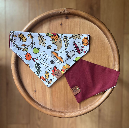 Giving Season / LAST CHANCE / Reversible / Over-the-Collar / Pet Bandana