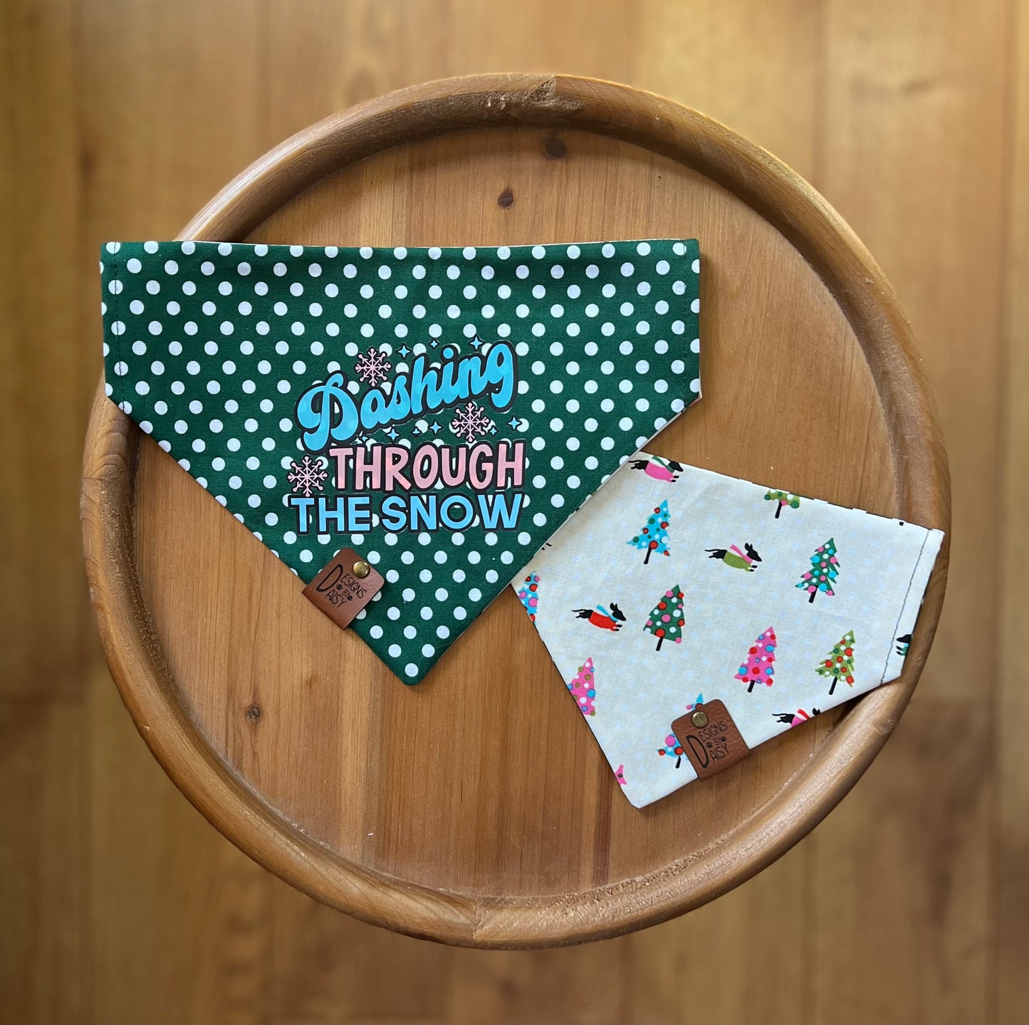 Dashing Through The Snow / LAST CHANCE / Reversible / Over-the-Collar / Pet Bandana