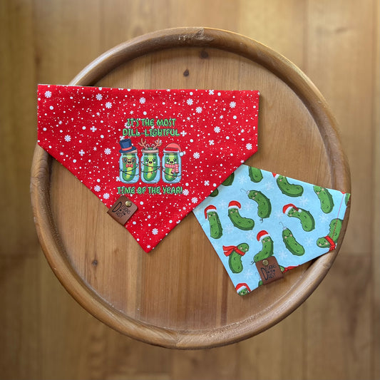 Dill-Lightful Time of The Year / LAST CHANCE / Reversible / Over-the-Collar / Pet Bandana