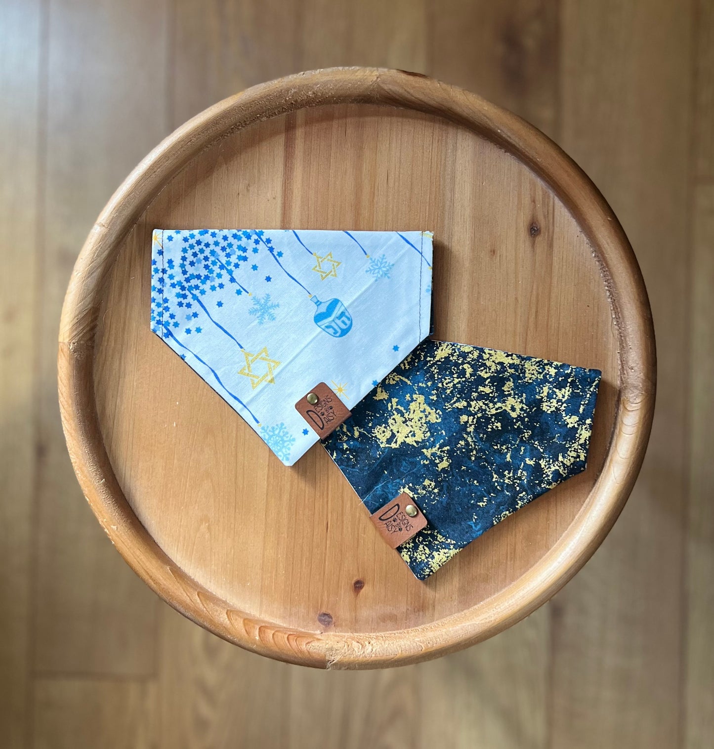 Hanukkah Cheer Oops / LAST CHANCE / Reversible / Over-the-Collar / Pet Bandana / CLEARANCE