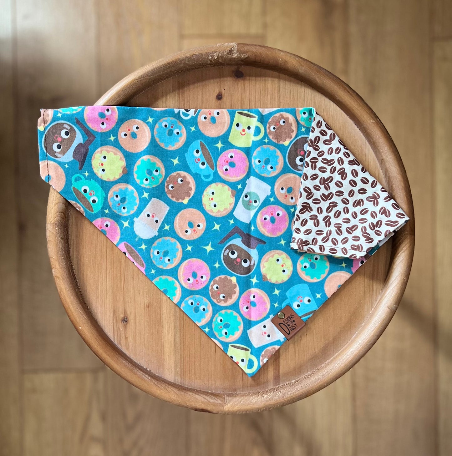 Coffee Canine / LAST CHANCE / Reversible / Over-the-Collar / Pet Bandana / CLEARANCE