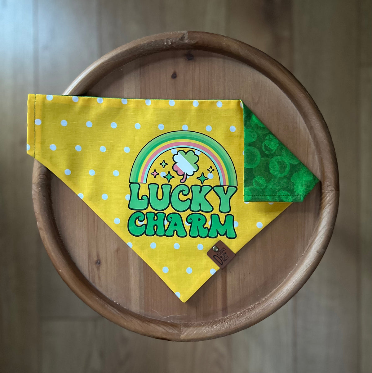 Lucky Charm 5 / LAST CHANCE / Reversible / Over-the-Collar / Pet Bandana / CLEARANCE