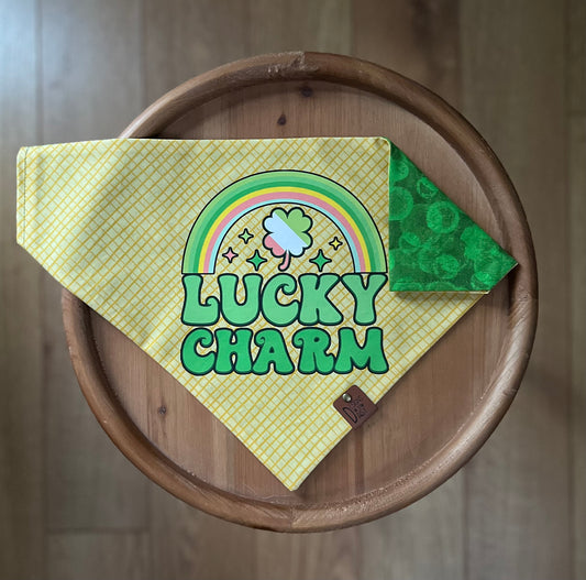 Lucky Charm 3 / LAST CHANCE / Reversible / Over-the-Collar / Pet Bandana / CLEARANCE