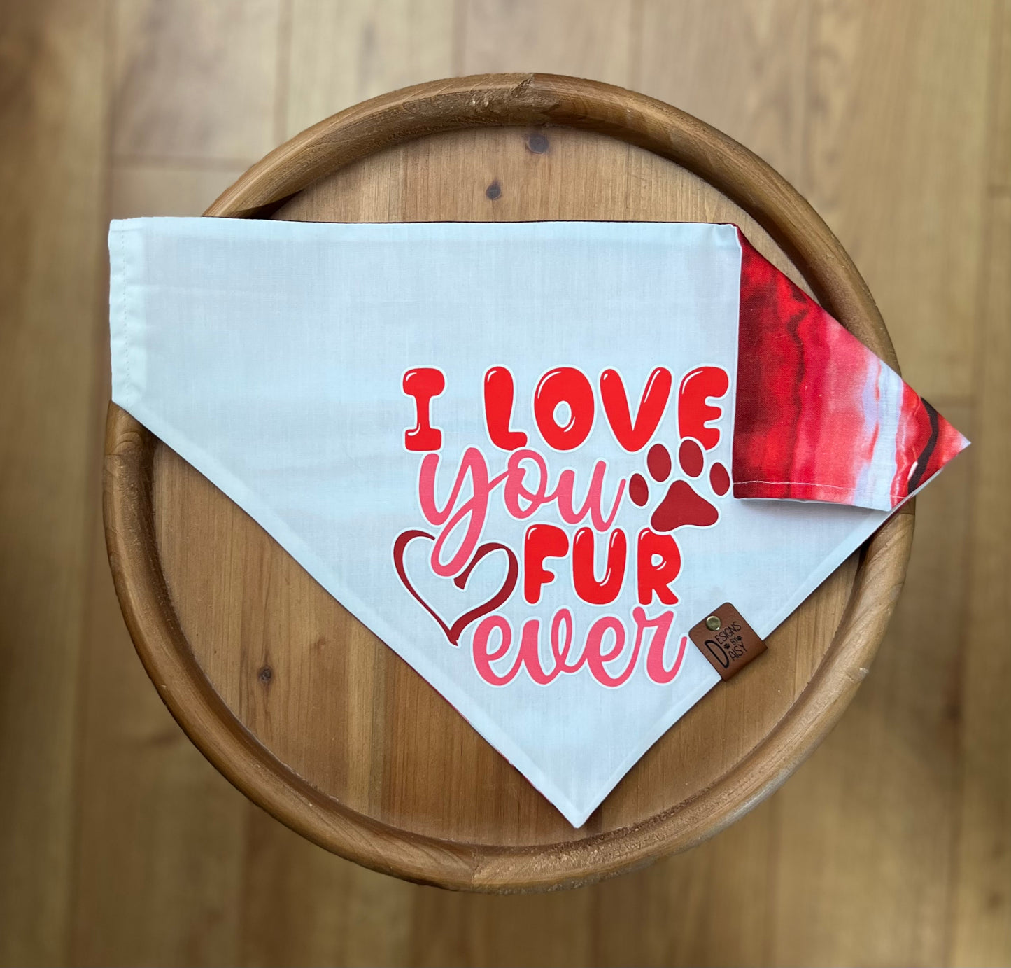 Marble Love You / LAST CHANCE / Reversible / Over-the-Collar / Pet Bandana / CLEARANCE