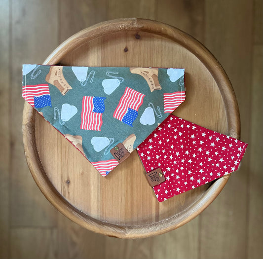 Military Hero / LAST CHANCE / Reversible / Over-the-Collar / Pet Bandana