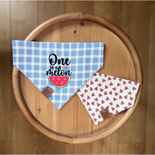 One in a Melon / Reversible / Over-the-Collar / Pet Bandana