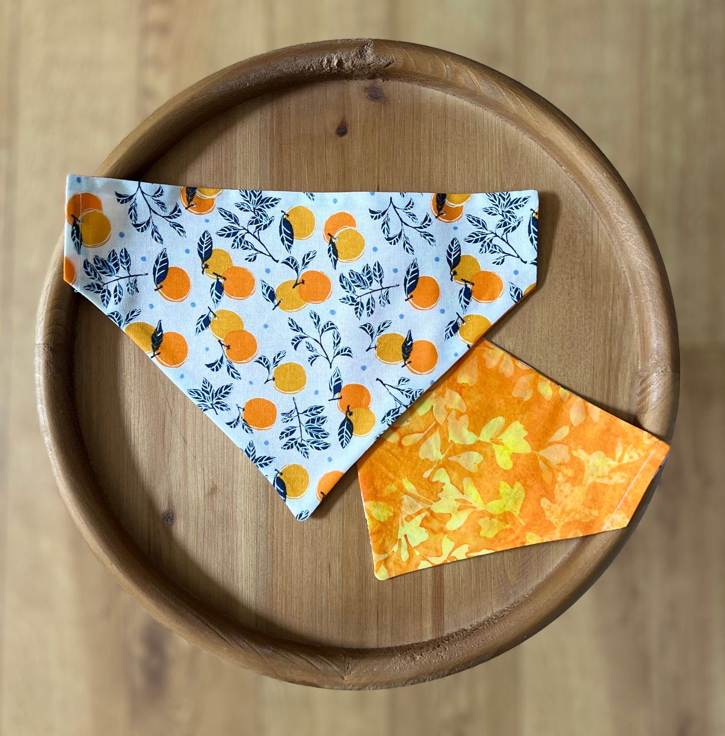 Orange You Glad / Reversible / Over-the-Collar / Pet Bandana