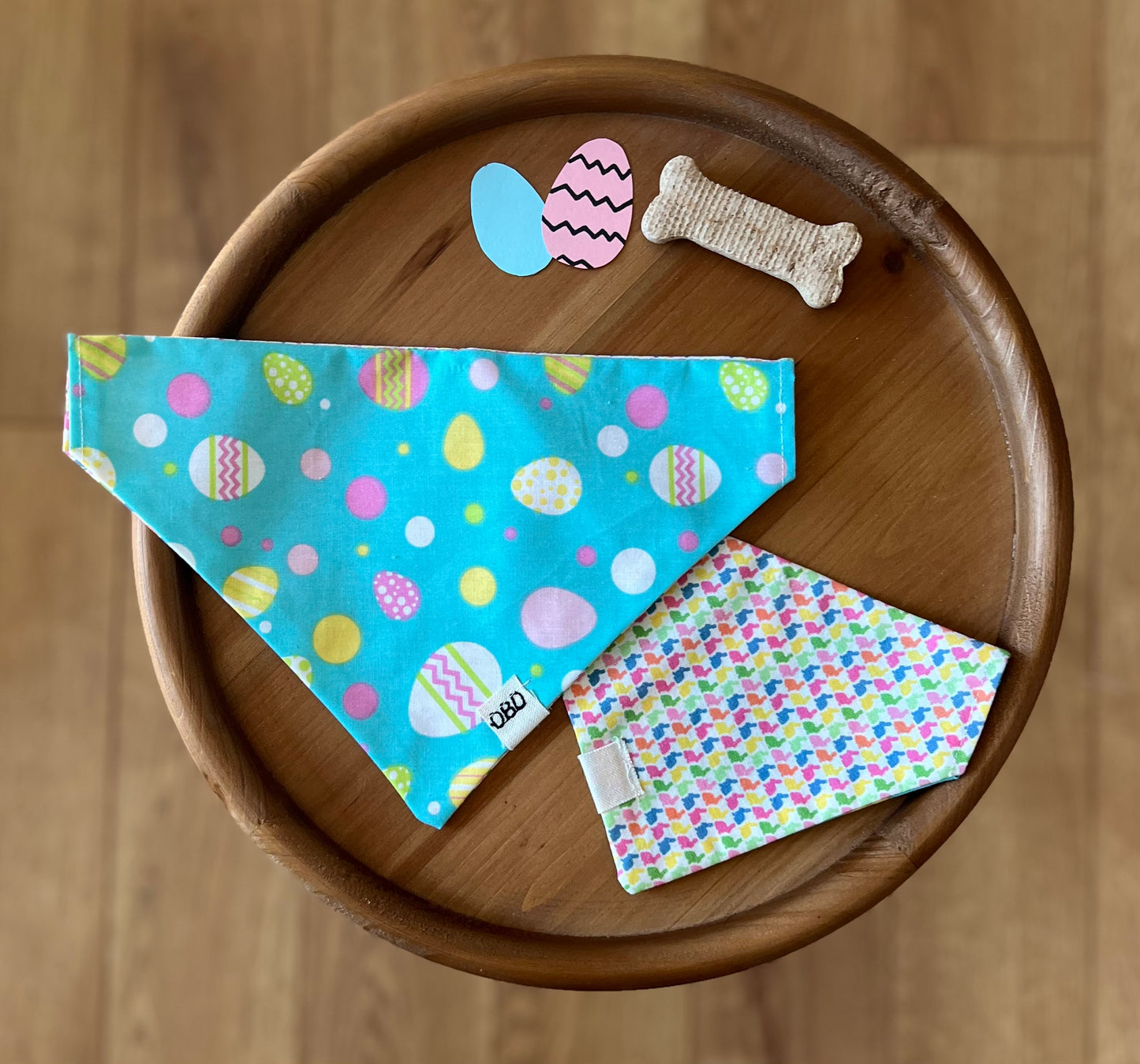 Pastel Easter / Reversible / Over-the-Collar / Pet Bandana / CLEARANCE