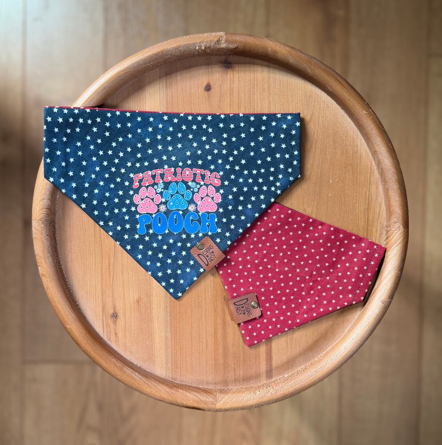 Patriotic Pooch pt. 1 / LAST CHANCE / Reversible / Over-the-Collar / Pet Bandana / CLEARANCE