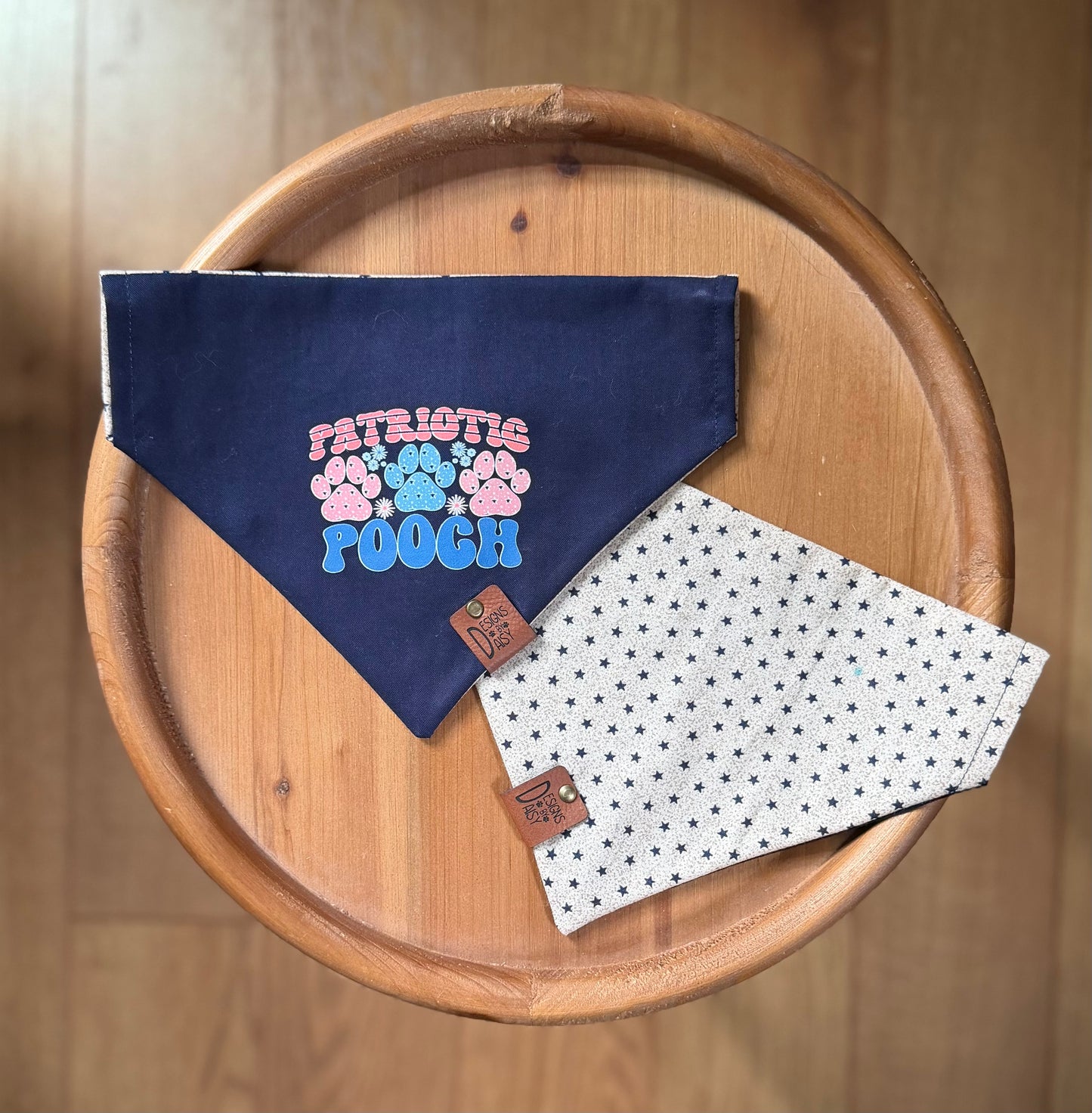 Patriotic Pooch pt. 3 / LAST CHANCE / Reversible / Over-the-Collar / Pet Bandana / CLEARANCE