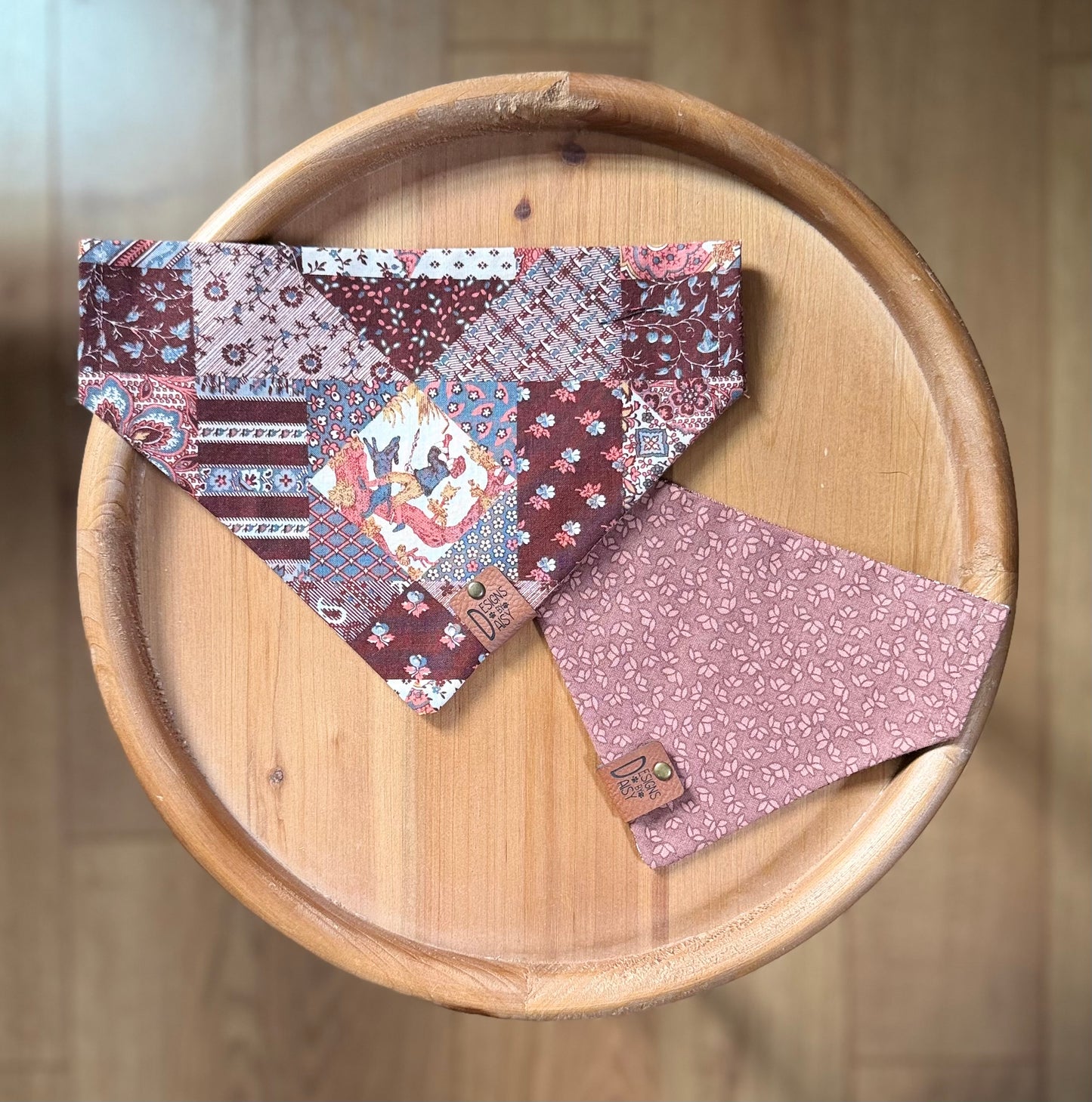 Prairie Patchwork / LAST CHANCE / Reversible / Over-the-Collar / Pet Bandana / CLEARANCE