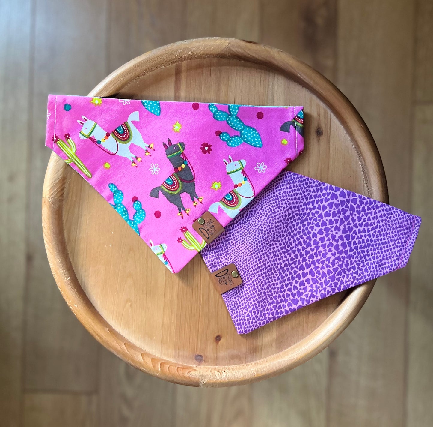 Purple Llama Drama / LAST CHANCE / Reversible / Over-the-Collar / Pet Bandana / CLEARANCE