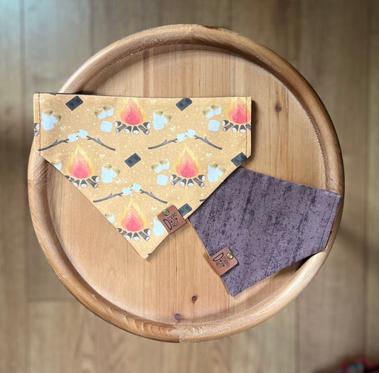 S'more Please / Reversible / Over-the-Collar / Pet Bandana