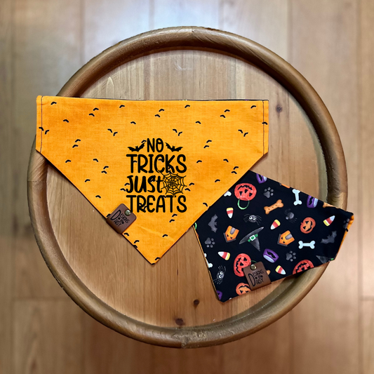 Tricks Fur Treats / Reversible / Over-the-Collar / Pet Bandana