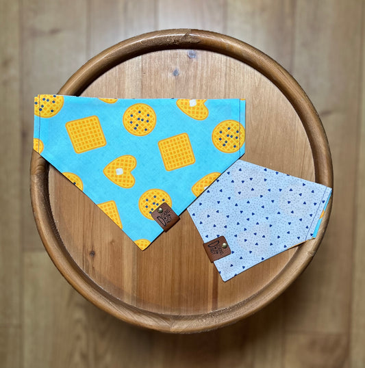Waffles and Woofs / Reversible / Over-the-Collar / Pet Bandana